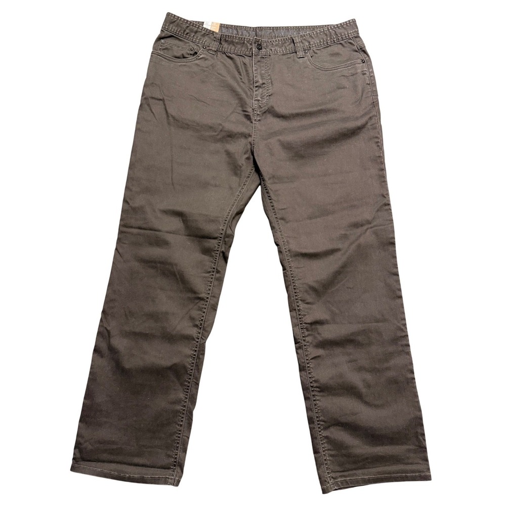 Prana Slim Fit Pants Mens 42x32 Brown Five Pocket Outdoor Casual New With Tags